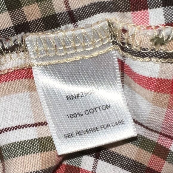Boys Pendleton Brown/Red Plaid Button Up Size Small - Picture 6 of 7